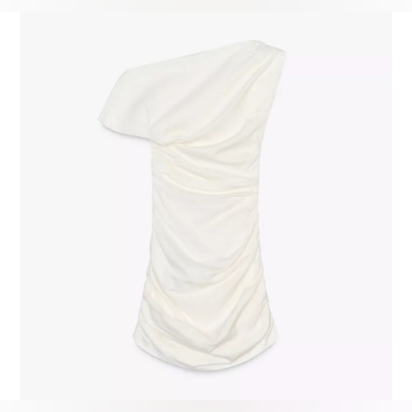 Zara ZW Collection Short Draped Dress - Picture 7 of 8